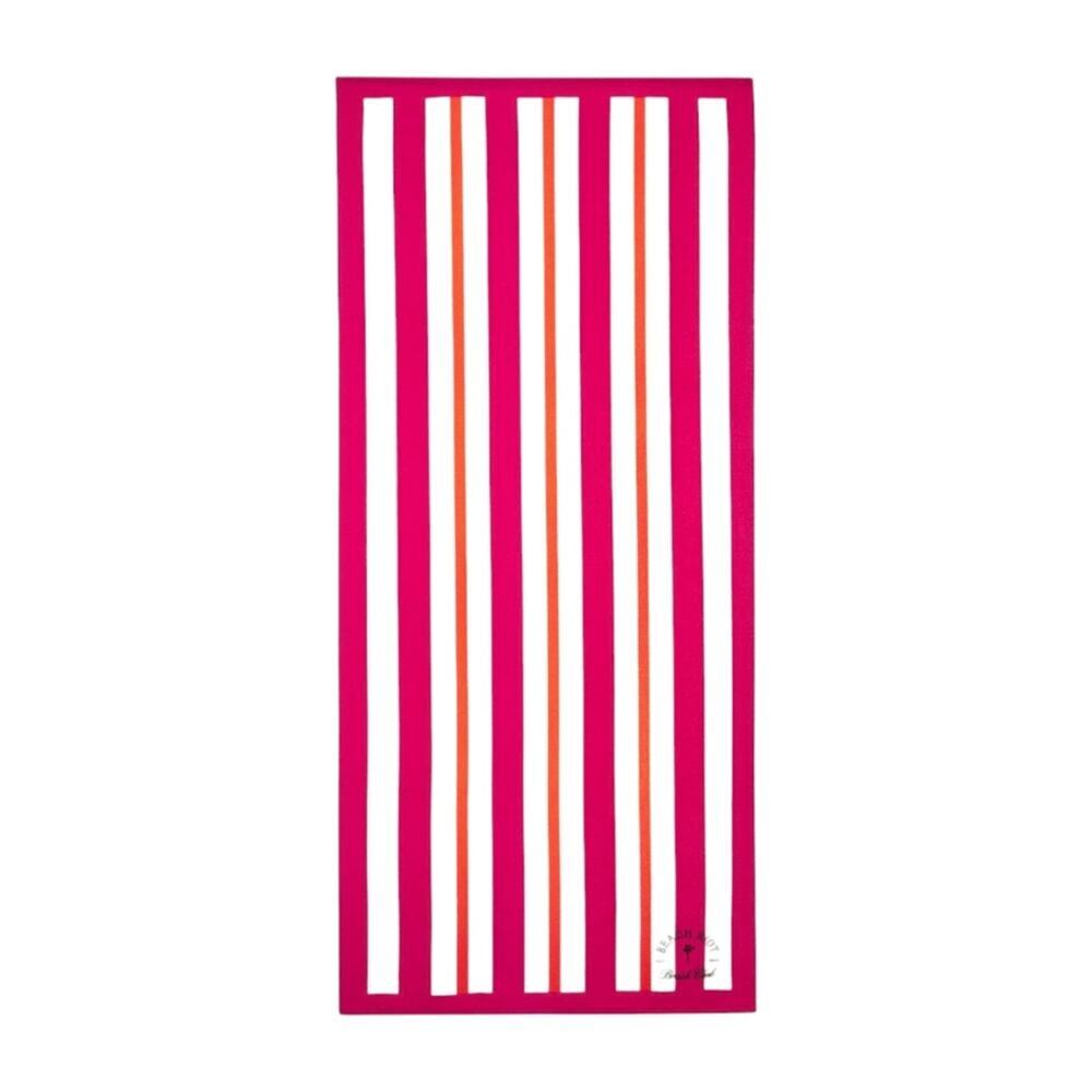 Beach Riot Beach Club Beach Towel Pink White Orange Stripe